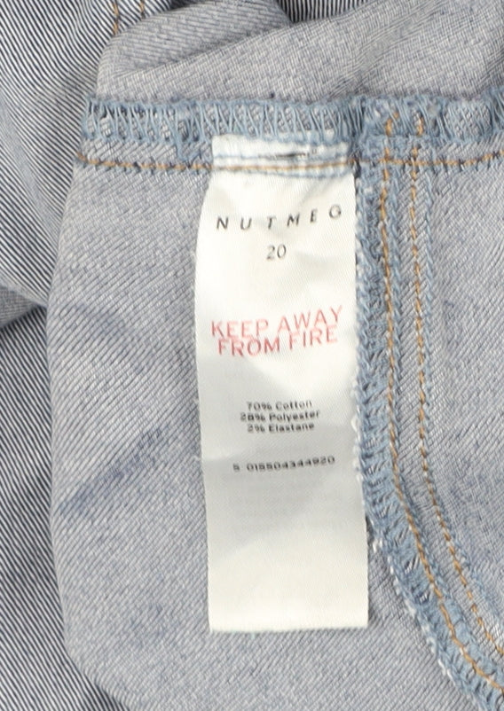 Nutmeg Women's Blue Jegging Jeans Size 20 Stretch Denim