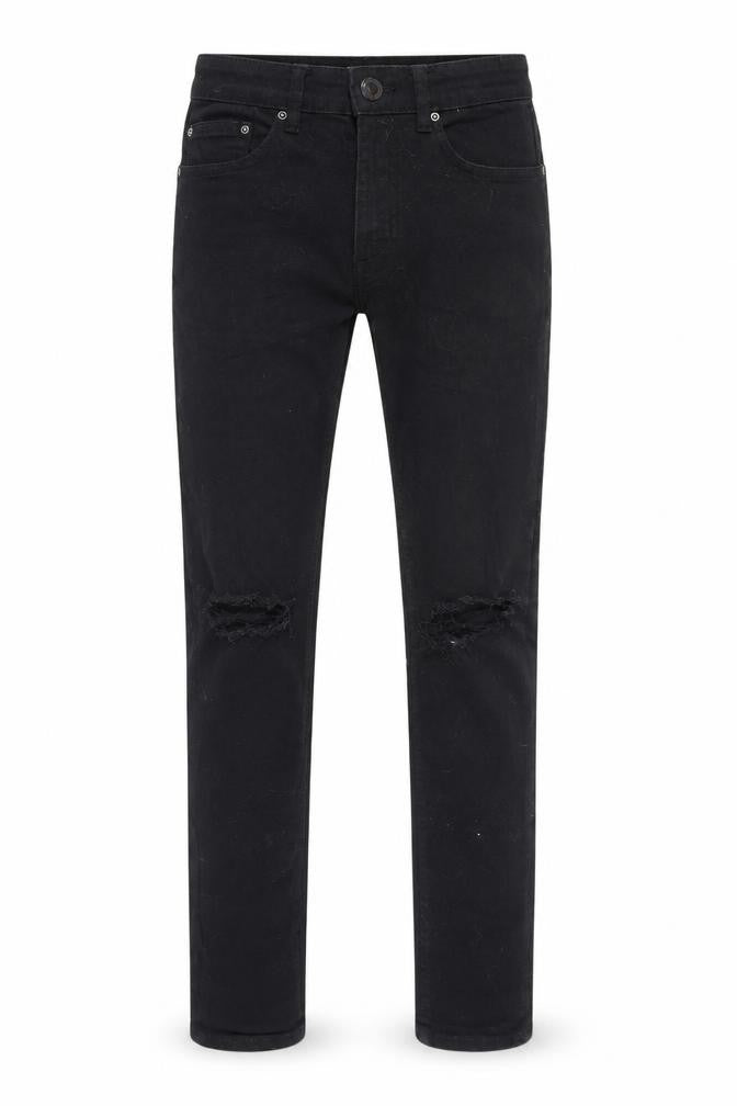 Front view of New Look Men's Black Skinny Jeans, size 28