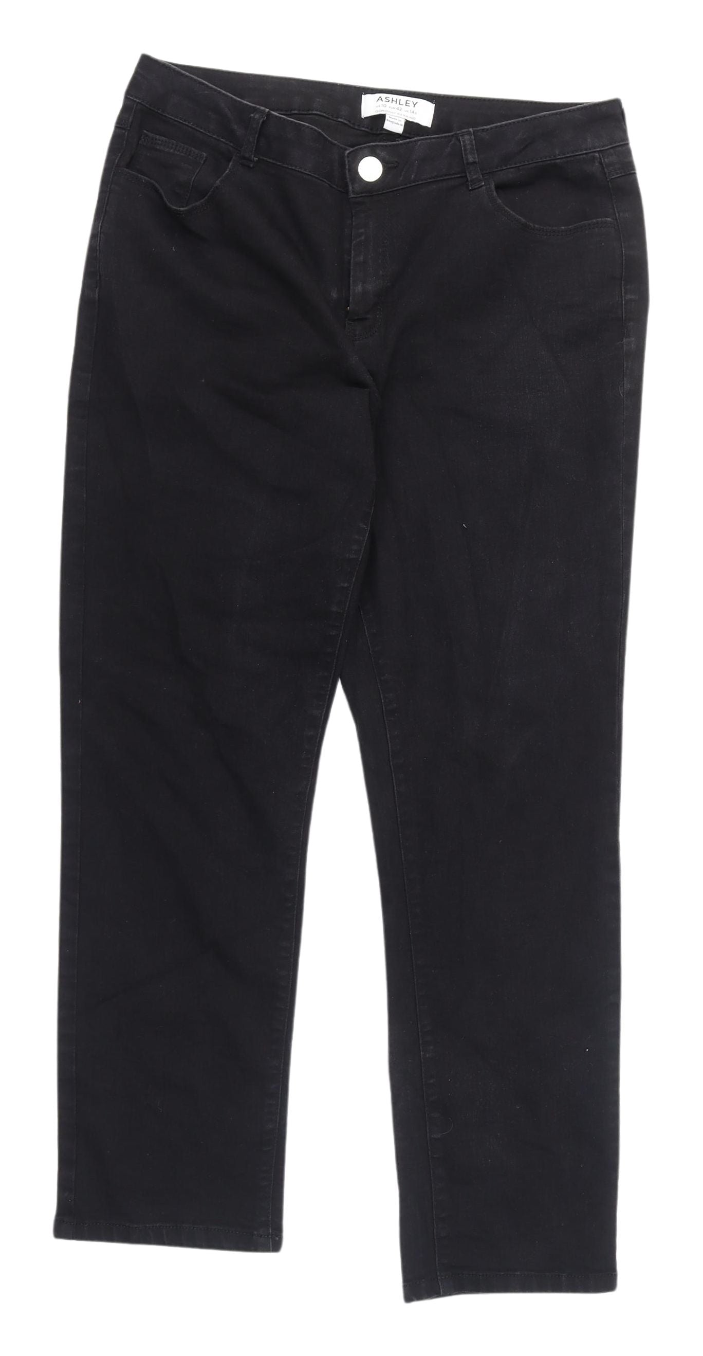 Dorothy Perkins Black Slim Straight Jeans Women's 14S