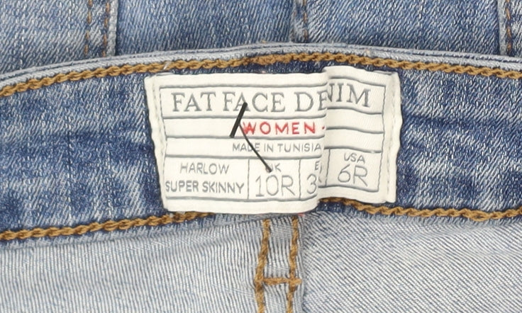 Fat Face Women's Blue Skinny Jeans Size 10R