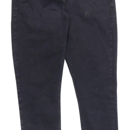 Topshop Women's Black Straight Jeans Size 30 Slim Fit