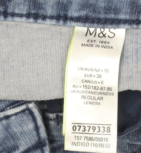 Marks and Spencer Blue Jegging, Size 10, Stretch, Casual