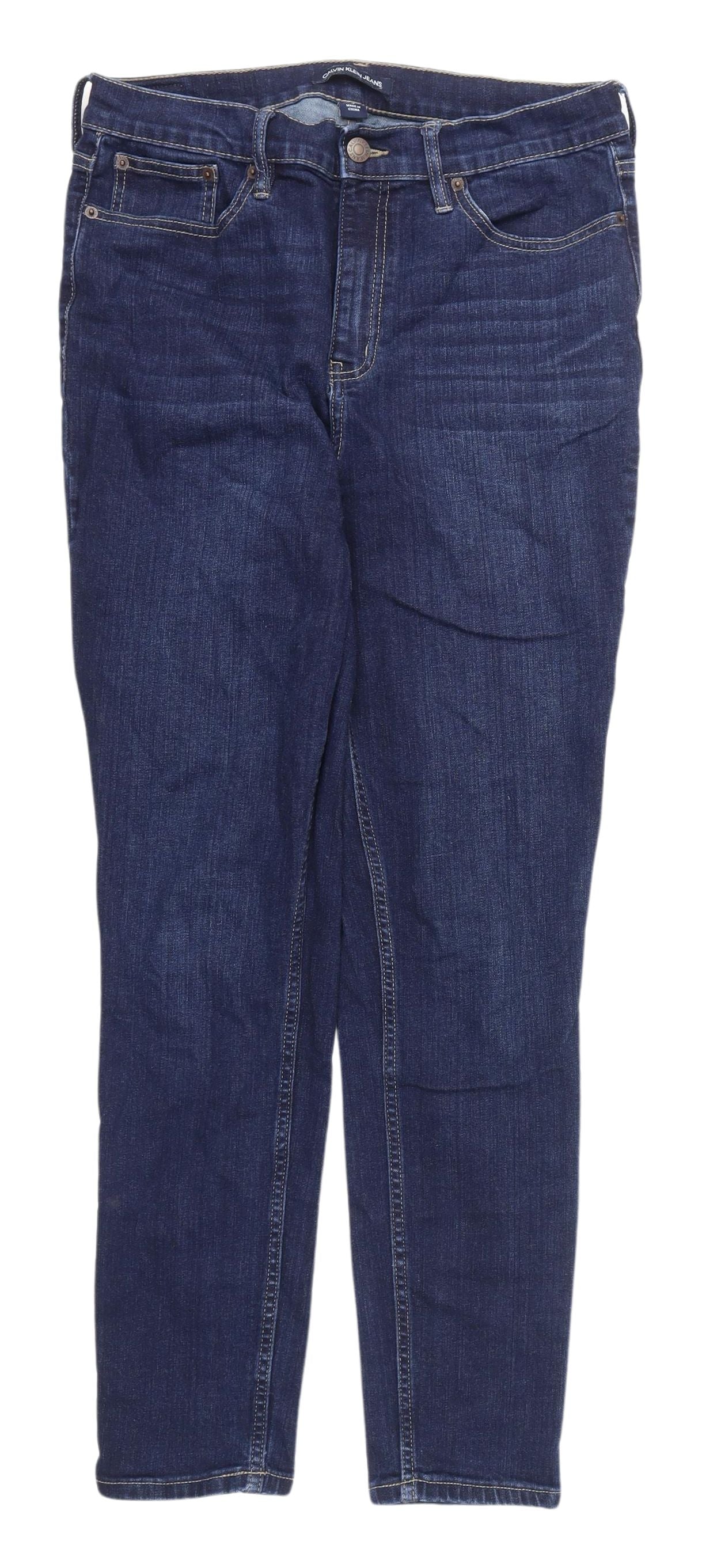 Calvin Klein Women's Blue Straight Leg Jeans