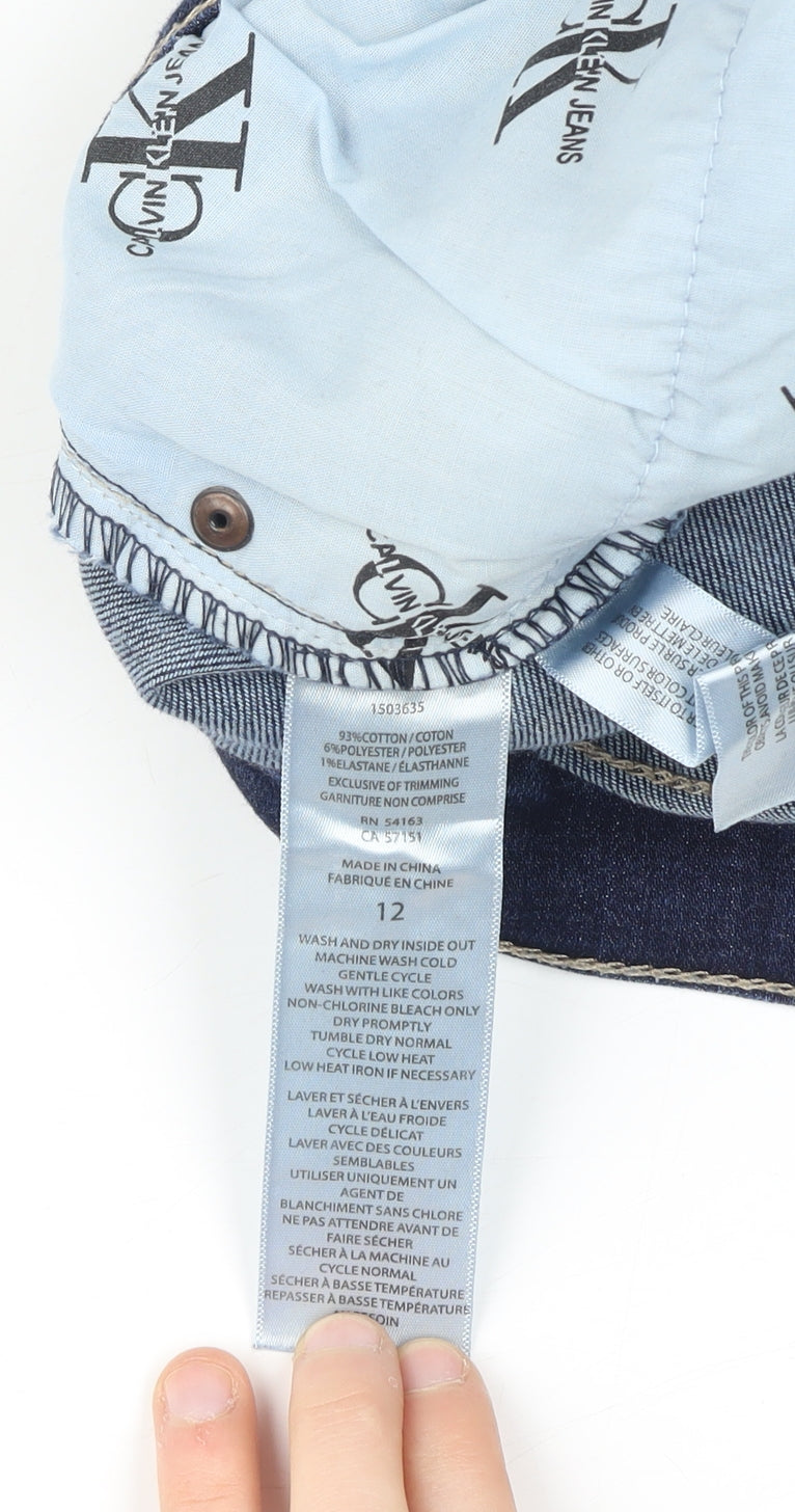 Calvin Klein Women's Blue Straight Leg Jeans