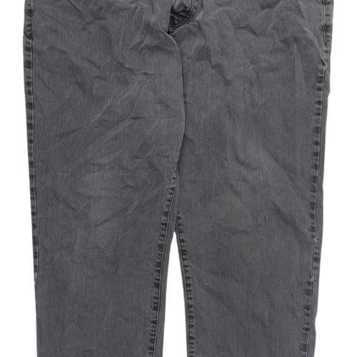 boohooMAN Grey Straight Jeans - Size L