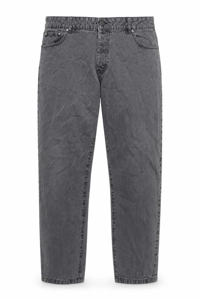 Front view of boohooMAN Grey Straight Jeans -, size L