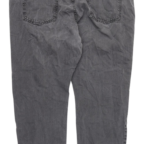 boohooMAN Grey Straight Jeans - Size L