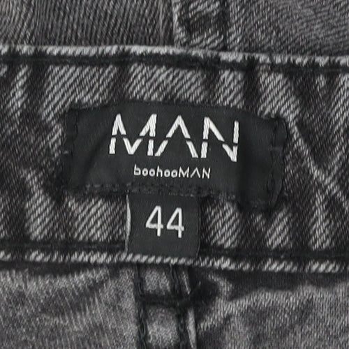 boohooMAN Grey Straight Jeans - Size L