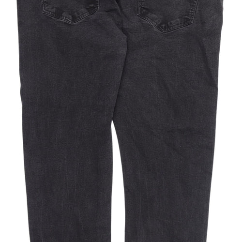 Badrhino Men's Black Straight Jeans Size 46/32