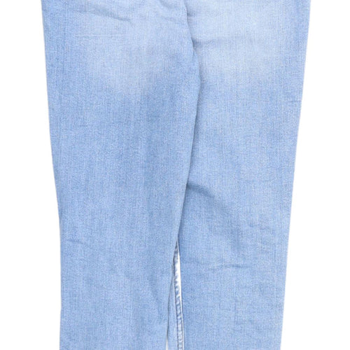 Papaya Women's Blue Distressed Skinny Jeans Size 12