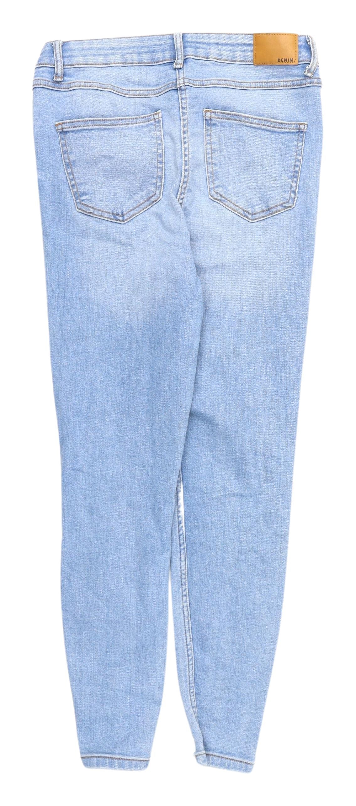 Papaya Women's Blue Distressed Skinny Jeans Size 12