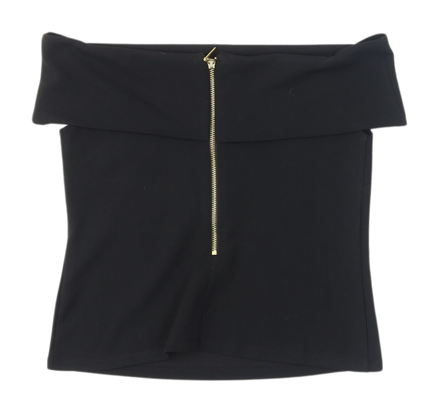 Kaleidoscope Black Off-Shoulder Blouse, Size 10