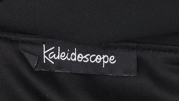 Kaleidoscope Black Off-Shoulder Blouse, Size 10