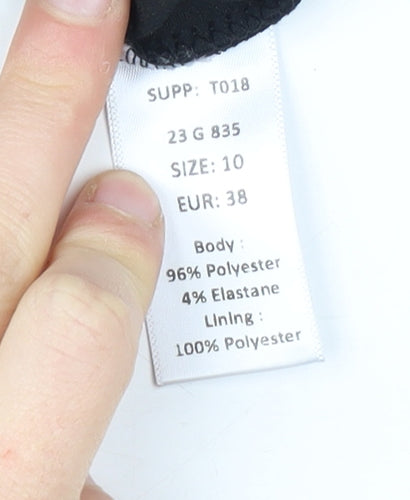 Kaleidoscope Black Off-Shoulder Blouse, Size 10