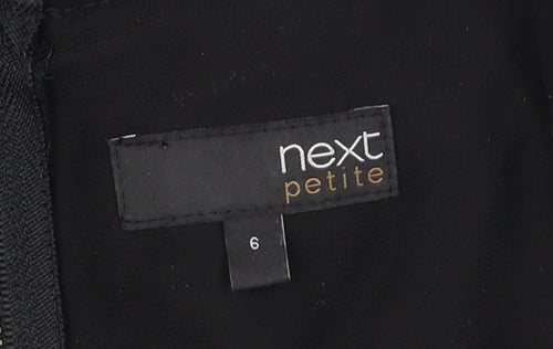 Next Petite Black Sleeveless Bodycon Dress Size 10