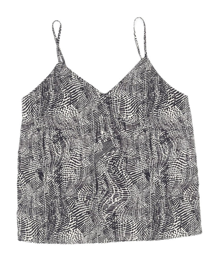 Topshop Women's Black & White Camisole Tank UK 8