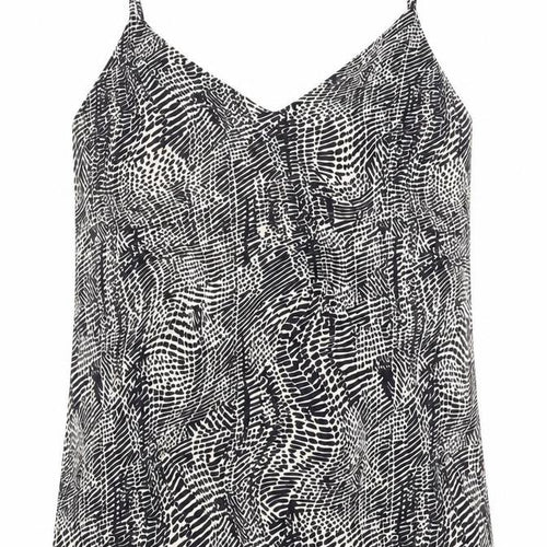 Topshop Women's Black & White Camisole Tank UK 8