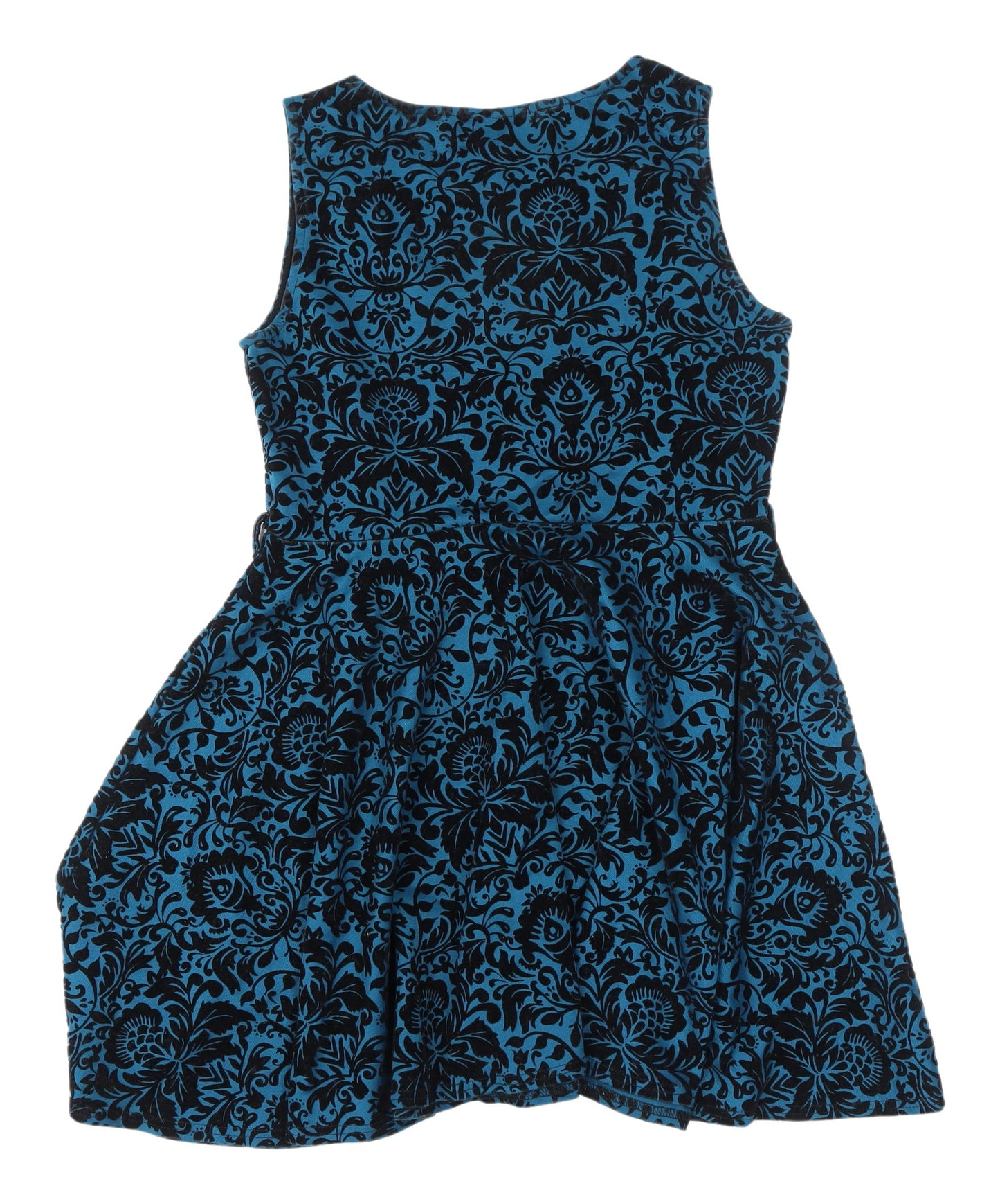 Apricot Women's Blue Floral Skater Dress Size 14