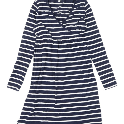 La Redoute Women’s Blue Striped Wrap Dress, Size 6