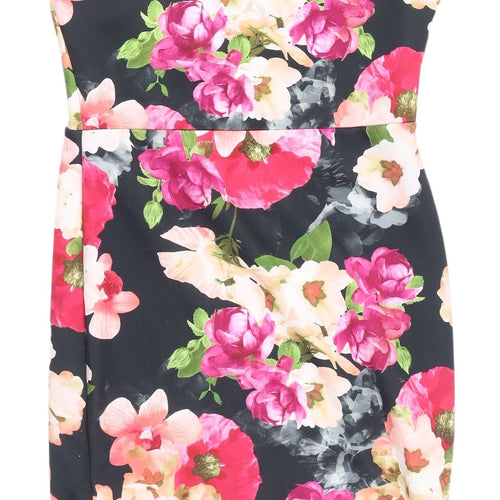 Missi London Floral Bodycon Dress UK 12