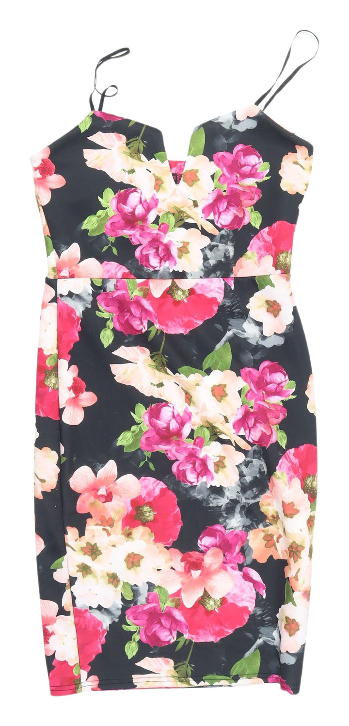 Missi London Floral Bodycon Dress UK 12