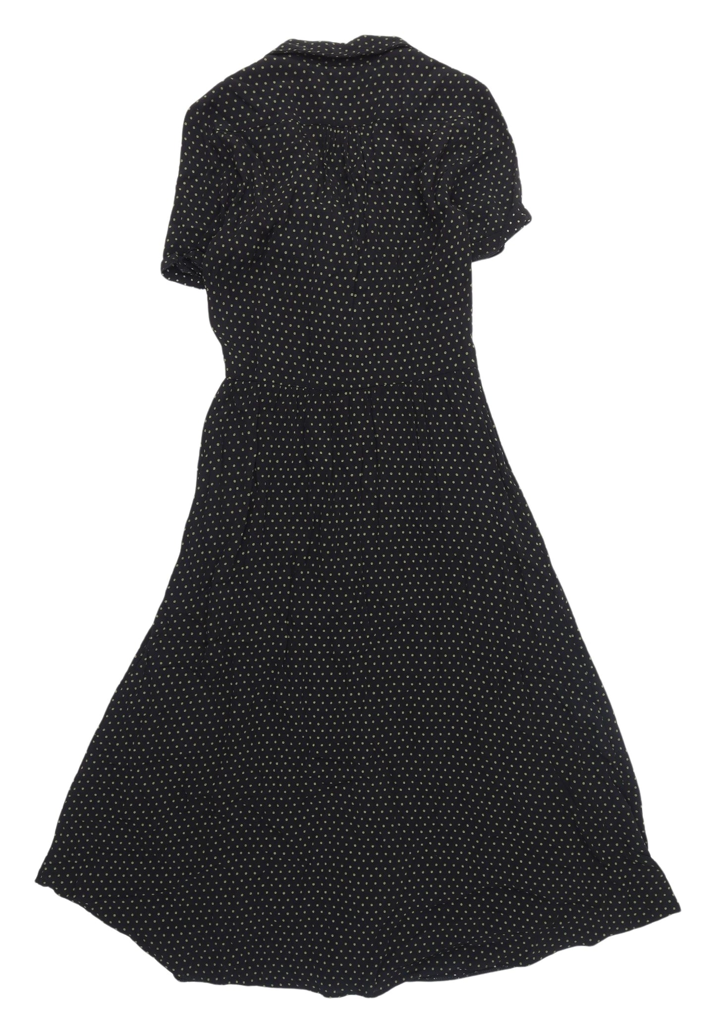 Urban Outfitters Womens XS Black Polka Dot Shirt Dress