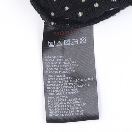 Urban Outfitters Womens XS Black Polka Dot Shirt Dress