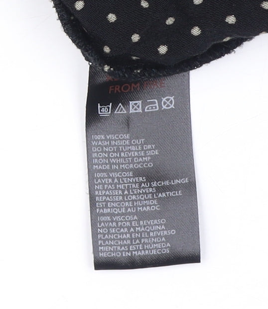 Urban Outfitters Womens XS Black Polka Dot Shirt Dress