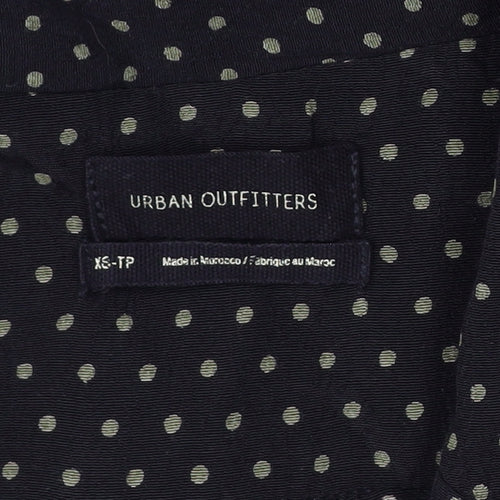 Urban Outfitters Womens XS Black Polka Dot Shirt Dress
