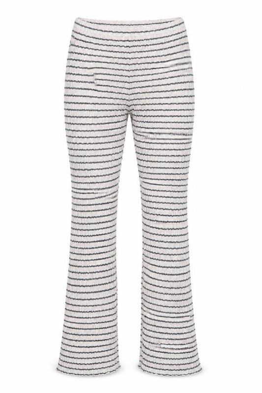 Front view of Zara Women's Multicoloured Striped Trousers M