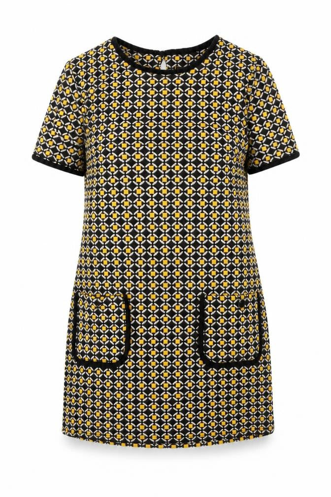 Front view of Dorothy Perkins Women's Geometric Mini Shift Dress