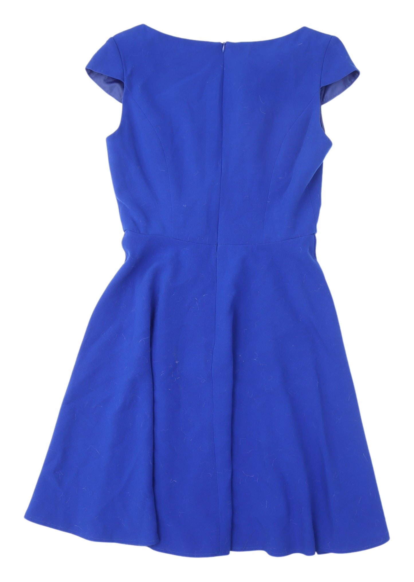 Oasis Women's Blue A-Line Dress, Size 10, Short Sleeve