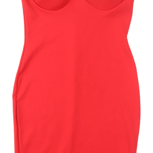 Quiz Women's Red Bodycon Dress Size 12