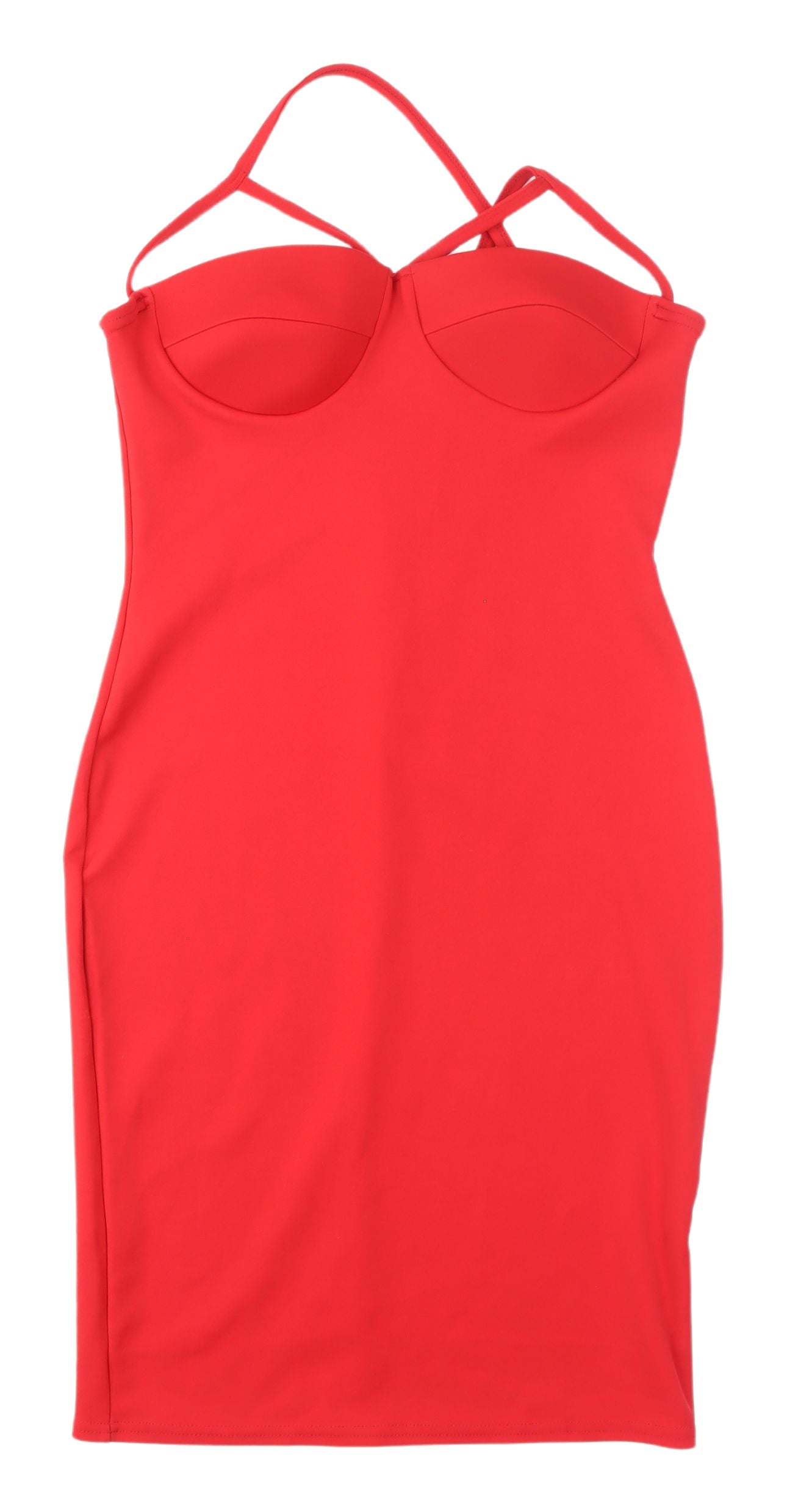 Quiz Women's Red Bodycon Dress Size 12