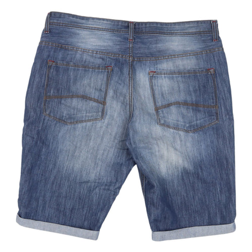 Denim Co. Men's Blue Bermuda Shorts, Size 36, Summer Casual