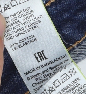 Marks & Spencer Women's Blue Skinny Jeans Size 14