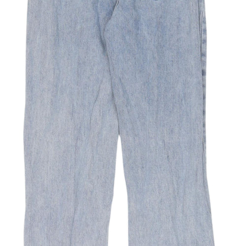 PrettyLittleThing Blue Petite Distressed Jeans - XS