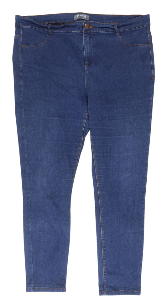 Dorothy Perkins Women's Blue Skinny Jeans Size 18