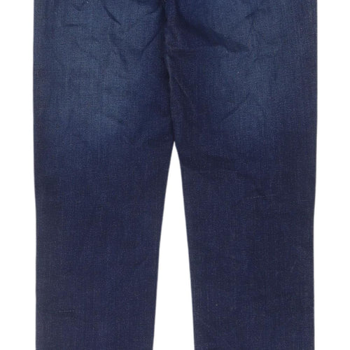 7 For All Mankind Women's Blue Straight Jeans 27