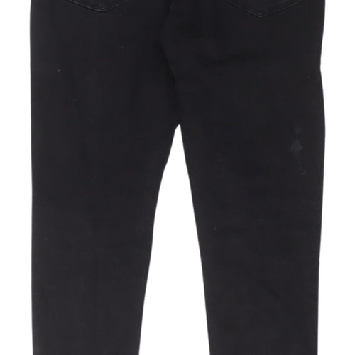 Denim Co. Men's Black Skinny Jeans, Size M, 30 in Waist