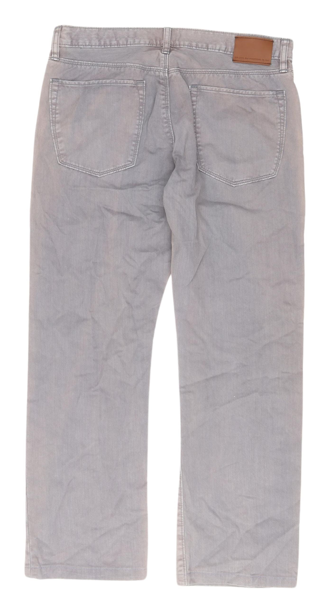 Gap Men's Grey Straight Jeans 32 Regular Fit