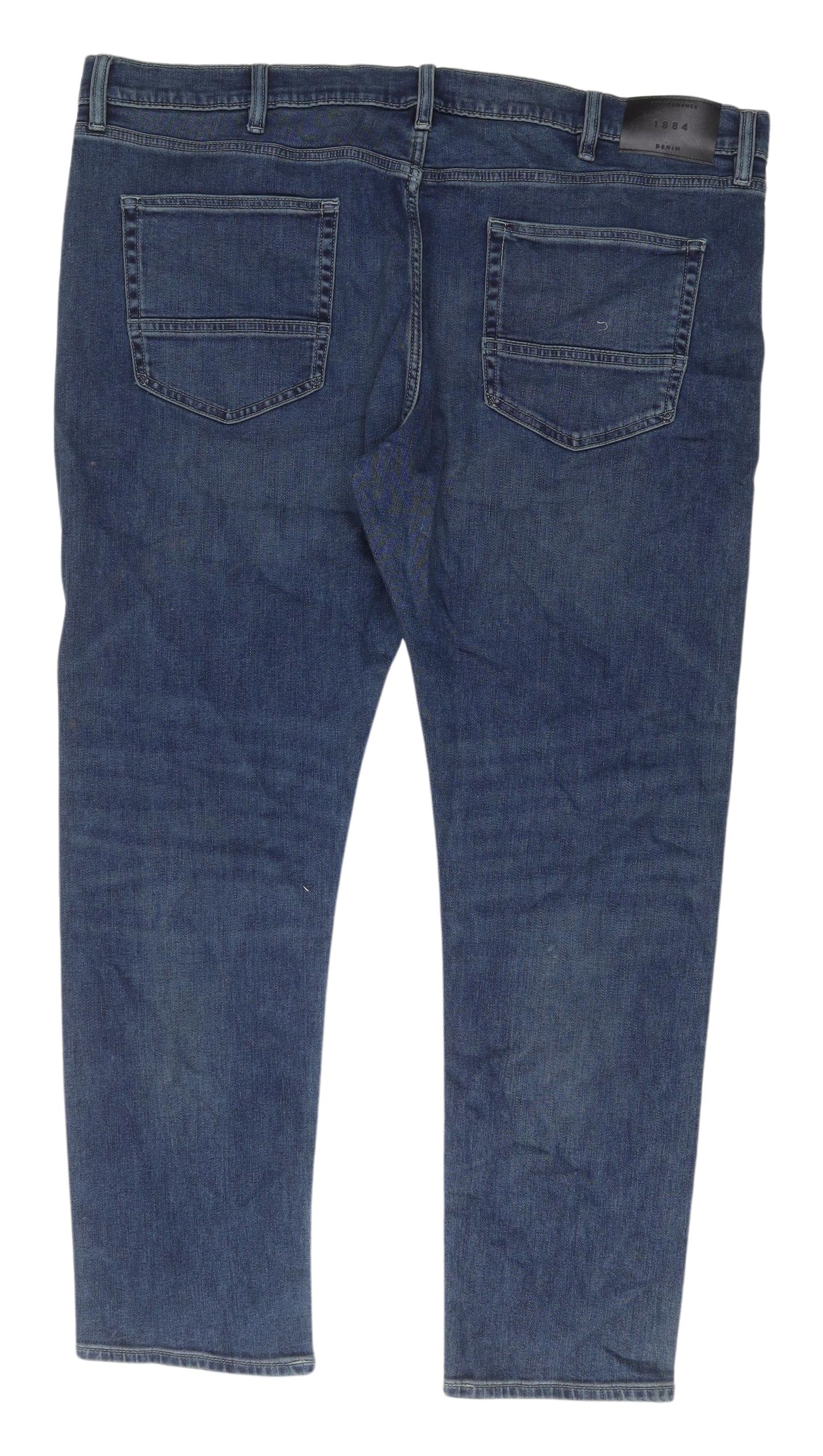Marks and Spencer Men's Blue Slim Fit Jeans 42x31