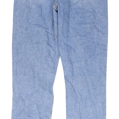 ASOS Women's Blue Boyfriend Jeans, Size 26, Distressed Style