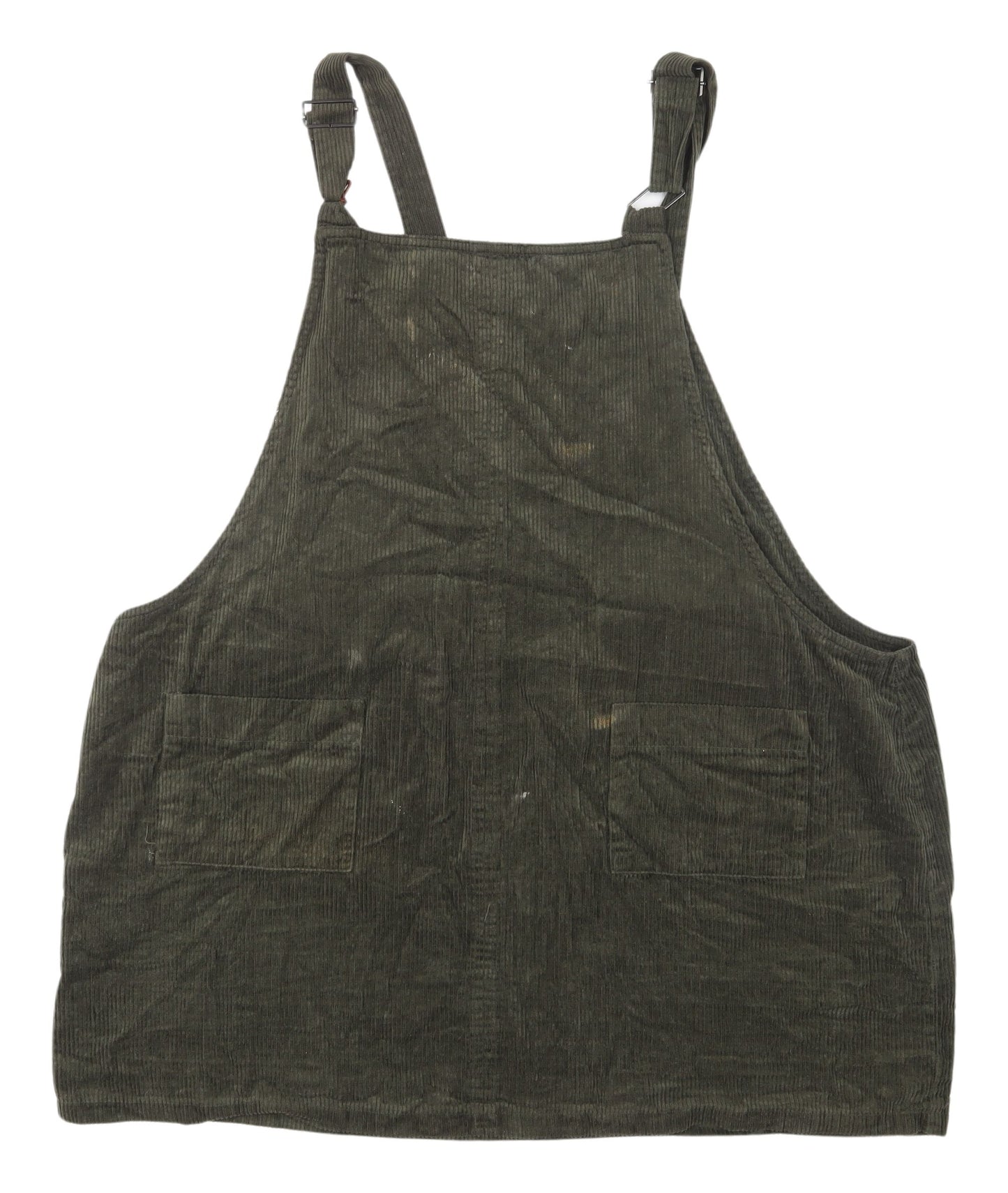 George Women's Khaki Pinafore Dress Size 24 - Casual Style