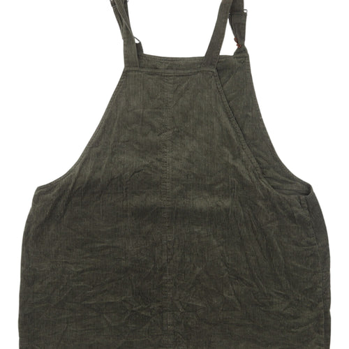 George Women's Khaki Pinafore Dress Size 24 - Casual Style