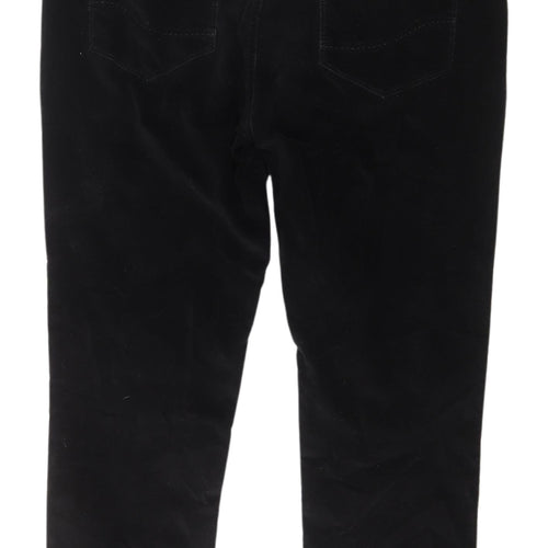 Fat Face Women's Black Corduroy Cropped Trousers