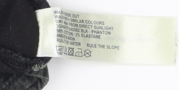 Fat Face Women's Black Corduroy Cropped Trousers