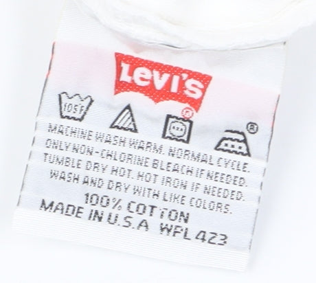 Levi's 501 Men's White Straight Jeans Size 32