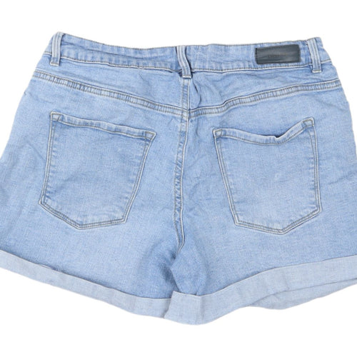 HEMA Women's Blue Boyfriend Denim Shorts Size 14