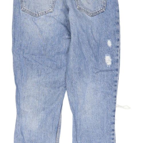 Women's Blue Boyfriend Distressed Jeans Size W25